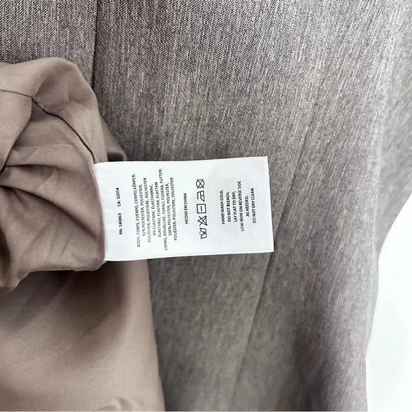 MARE MARE Anthropologie A-Line Slip Dress Taupe Gray Brown Size L NWT - Picture 12 of 13